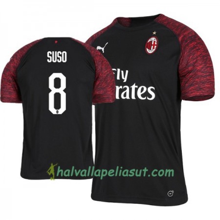 Jalkapallo Pelipaidat AC Milan Suso 8 3 Paita 2018-2019 Lyhythihainen
